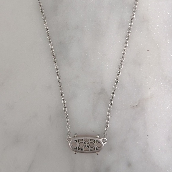 KENDRA SCOTT • Silver Ever Dichroic Pink Glass Necklace - Picture 5 of 6